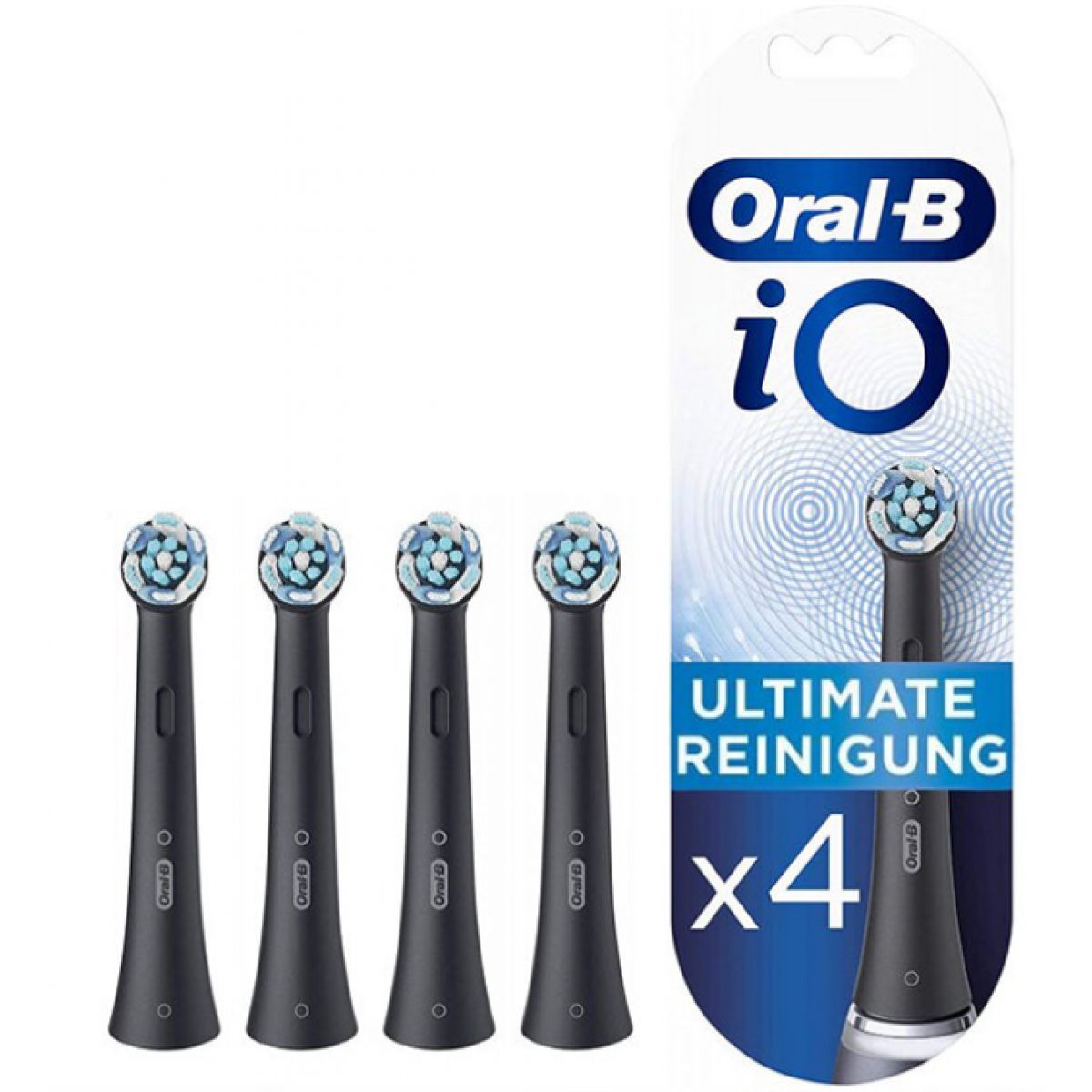 Oral-B iO 深層清潔護齦刷頭4支裝 (黑色)